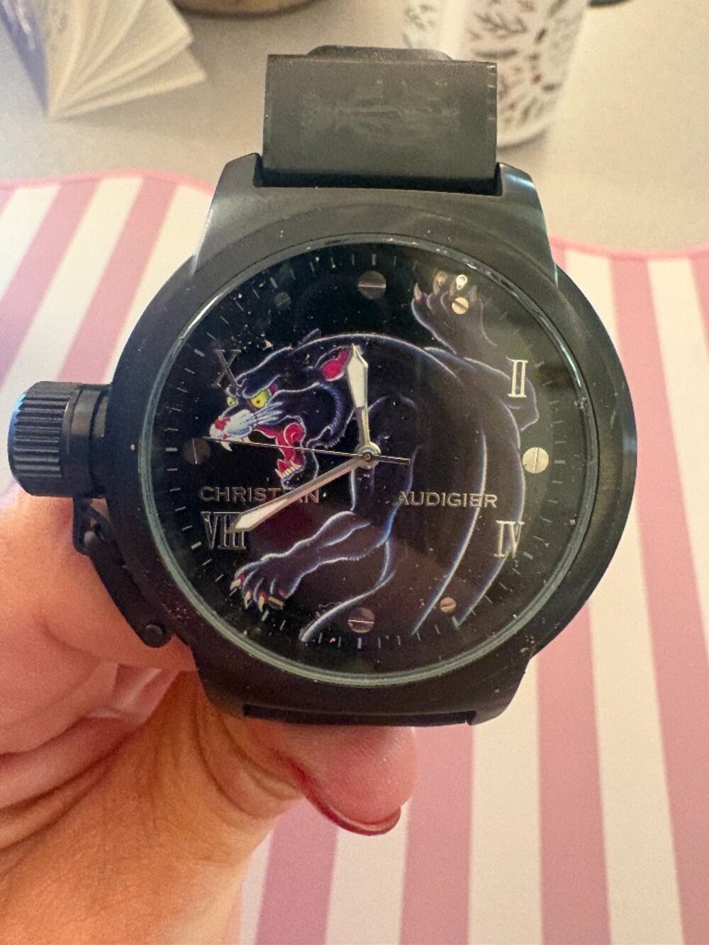 Christian Audigier Black Panther ETE-105 watch